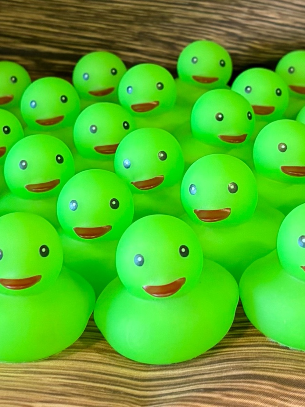 Green Rubber Duck Bath Toy - Packable Kids Toy